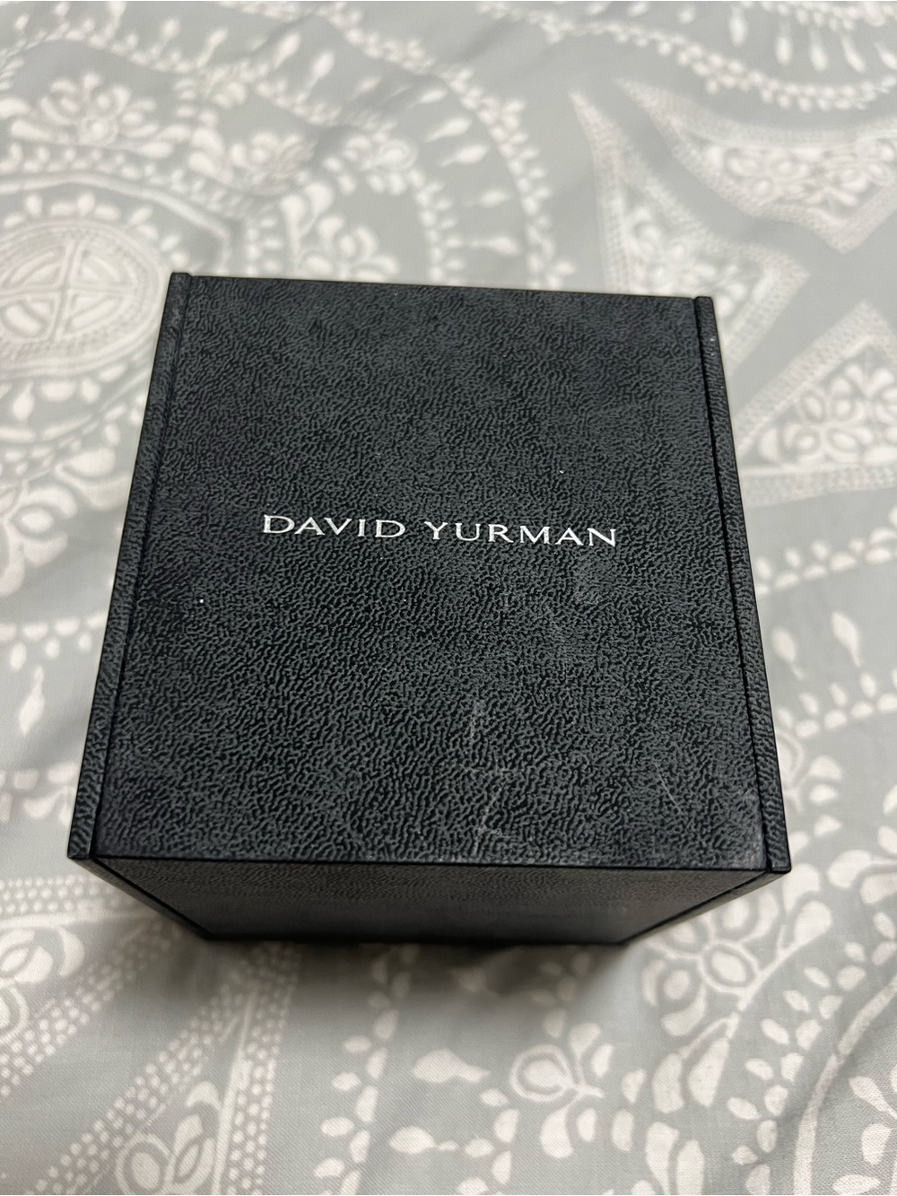 David Yurman Black Leather-Look Accessory Box